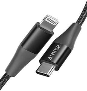 ANKER POWERLINE +II USB-C CABLE WITH LIGHTNING CONNECTOR 3FT BLACK