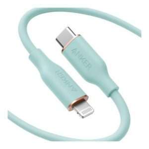 ANKER POWERLINE III FLOW USB-C WITH LIGHTNING CONNECTOR 3FT GREEN