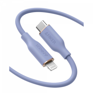 ANKER POWERLINE III FLOW USB-C WITH LIGHTNING CONNECTOR 3FTPURPLE
