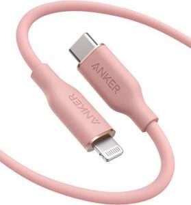 ANKER A8663H51 POWERLINE III FLOW USB-C WITH LIGHTNING CONNECTOR 6FTPINK