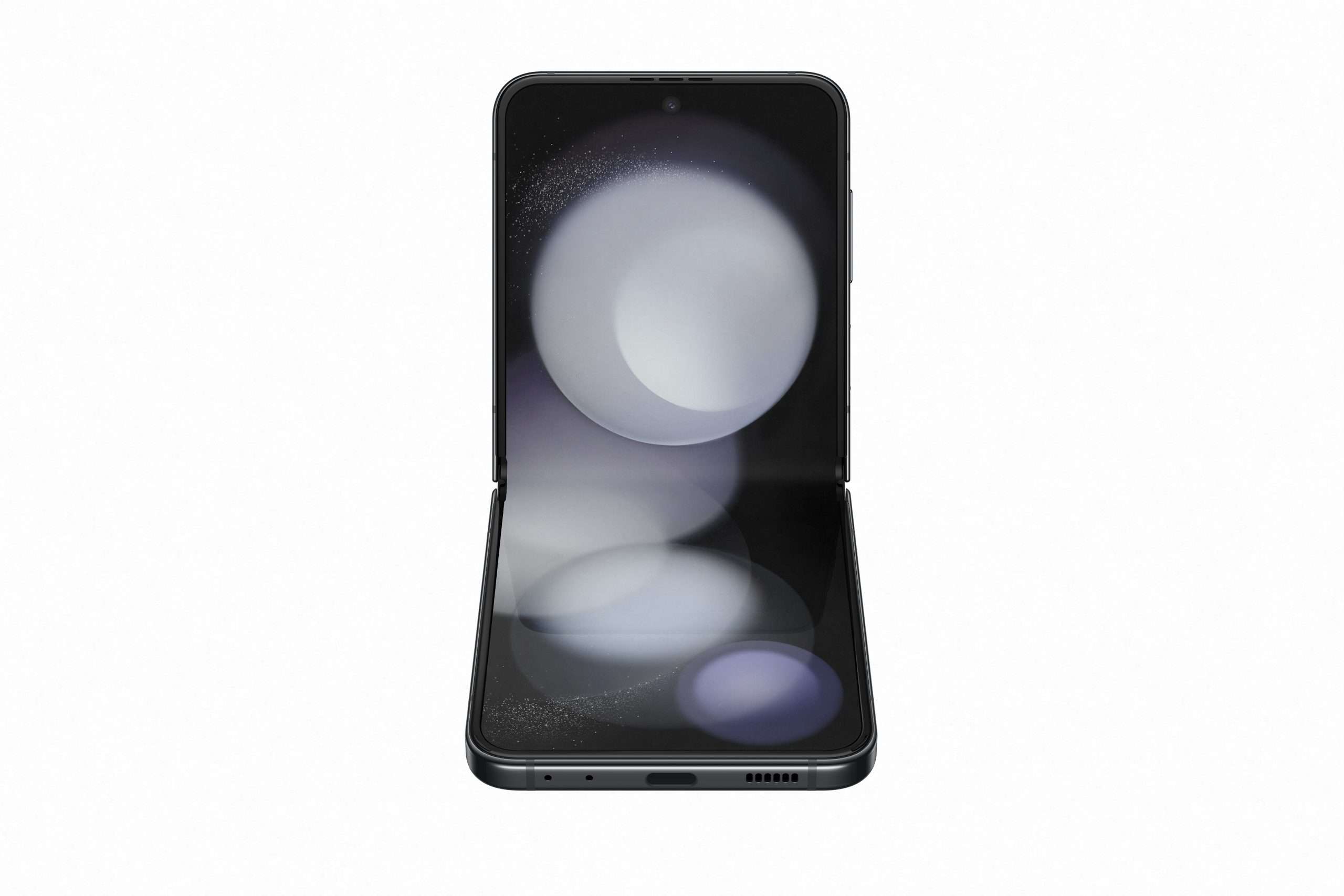 sm-f731_zflip5_fronttabletop_graphite_230511